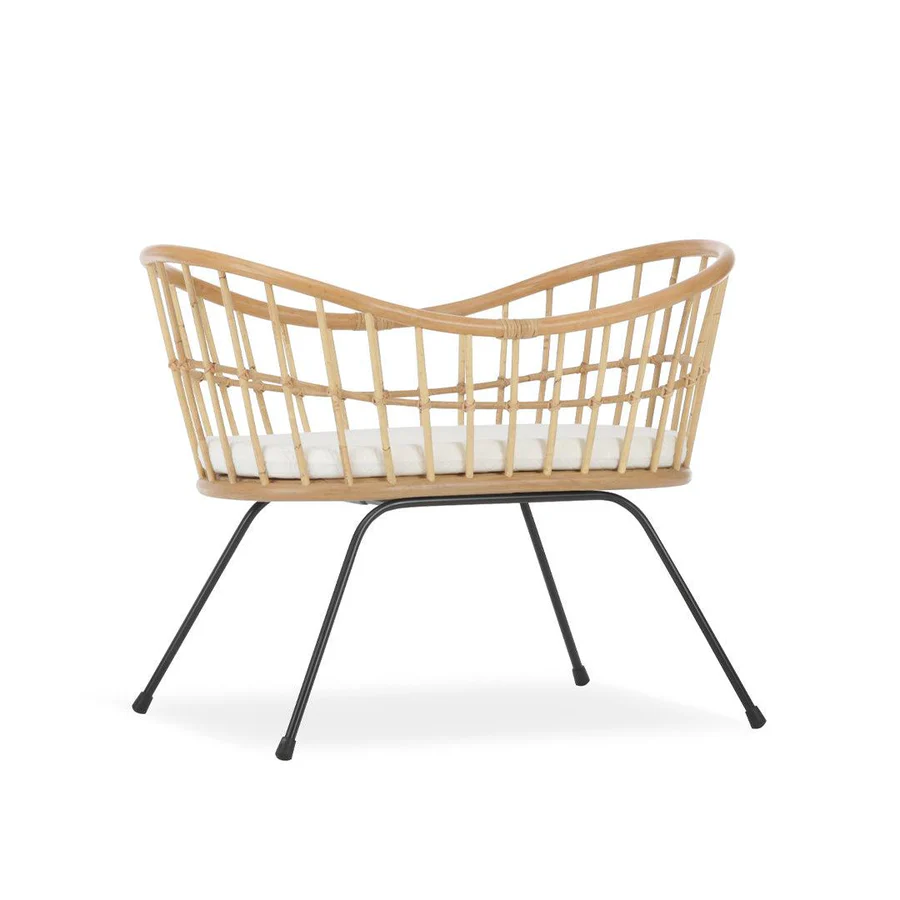 CuddleCo Aria Wave Crib - Rattan-Cribs-Rattan- | Natural Baby Shower