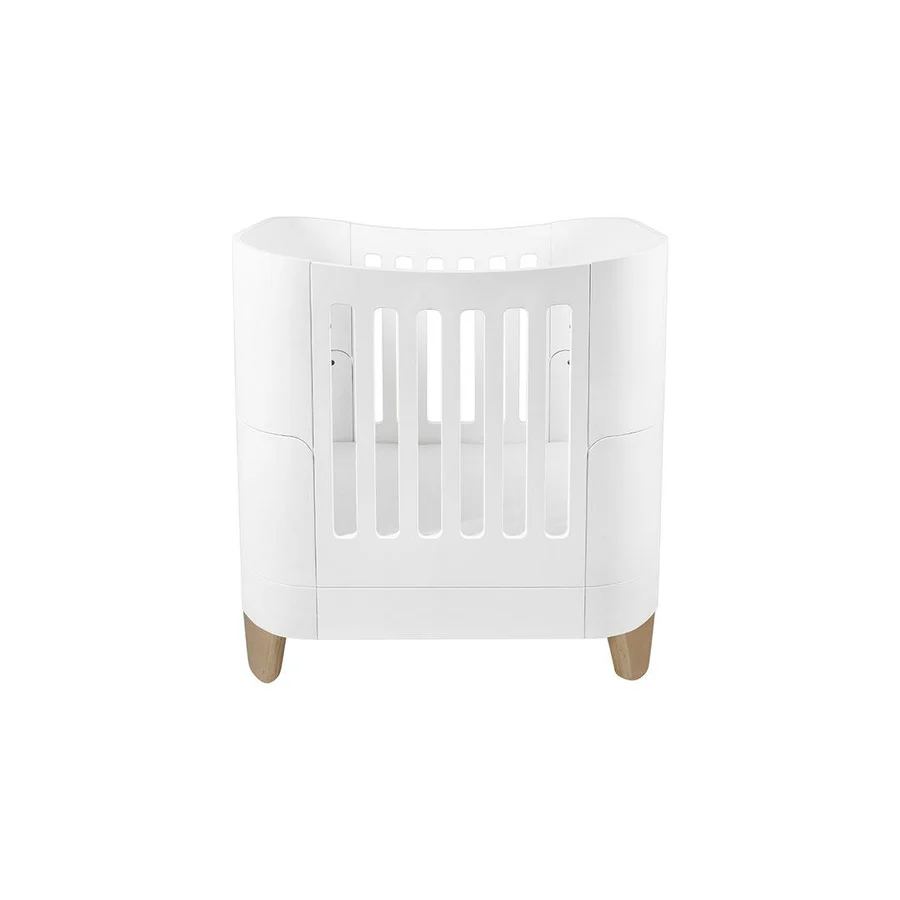 Gaia Baby Serena Mini Cot Bed - White-Cot Beds- | Natural Baby Shower