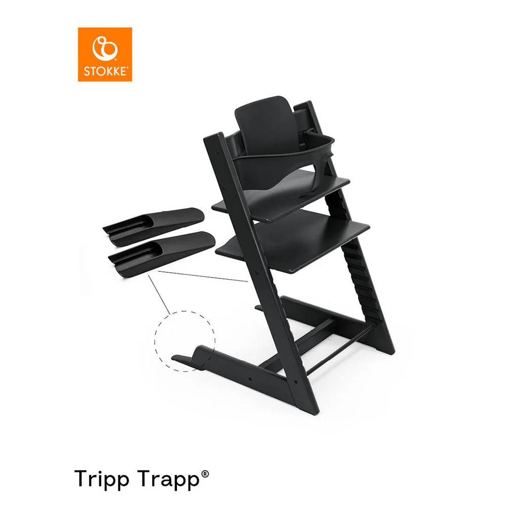 Stokke Tripp Trapp Baby Set 2 - Black-Highchair Accessories-Black- | Natural Baby Shower